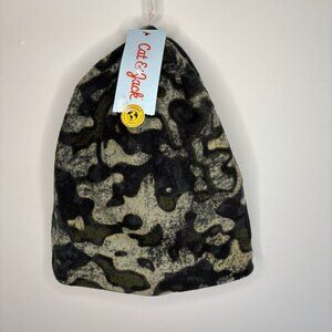 CAT & JACK Target Kids NEW Beanie OSFM Black Green Camo Stretch